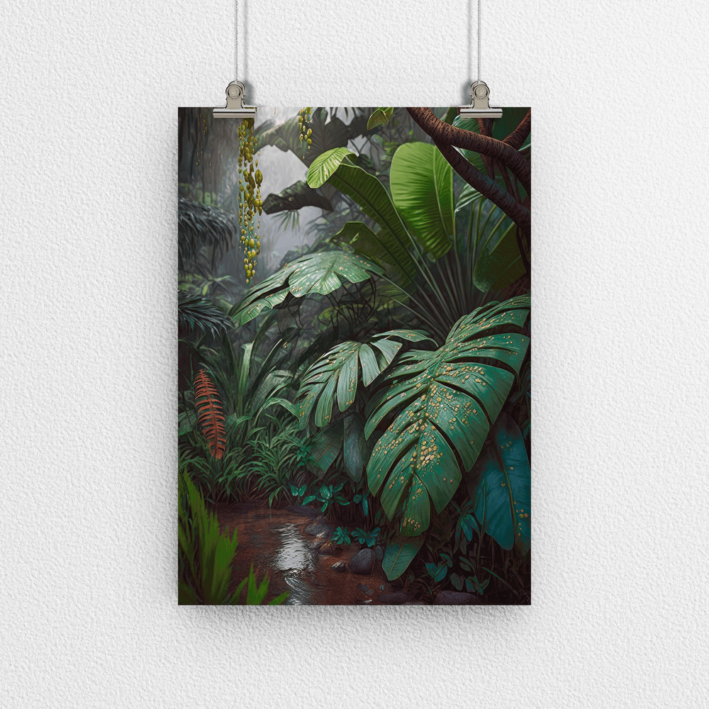 Tropical Rainforest - Natural Landscape – Modern Wall Art Decor Poster Print