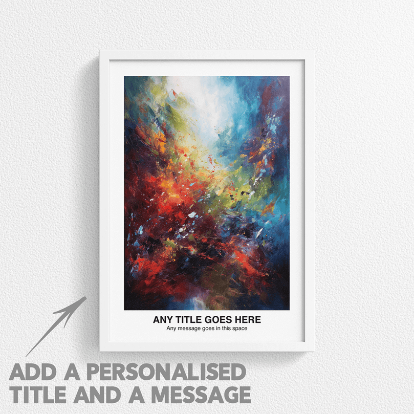 Personalised Abstract Impressionism Art Poster Print - For Wall Decor