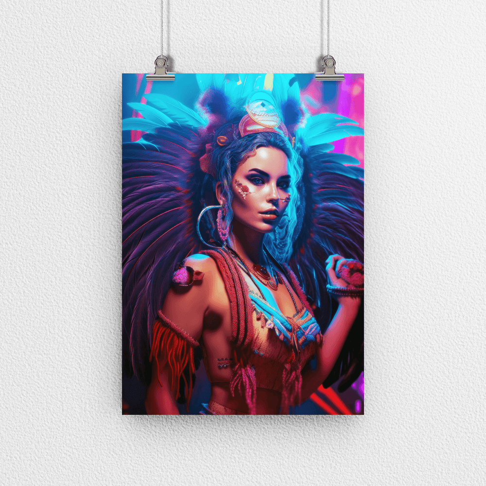 Stunning Woman Portrait Poster Print - Modern Interiors Wall Art Décor