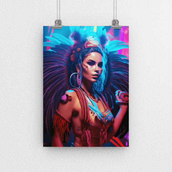 Stunning Woman Portrait Poster Print - Modern Interiors Wall Art Décor