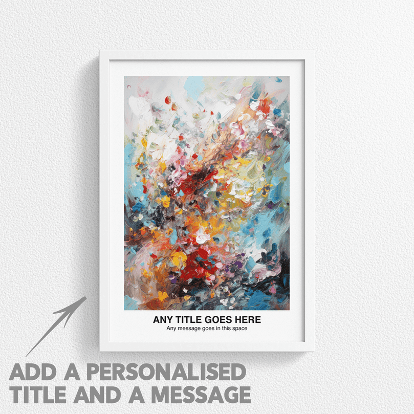 Personalised Abstract Impressionism Art Poster Print - For Wall Decor