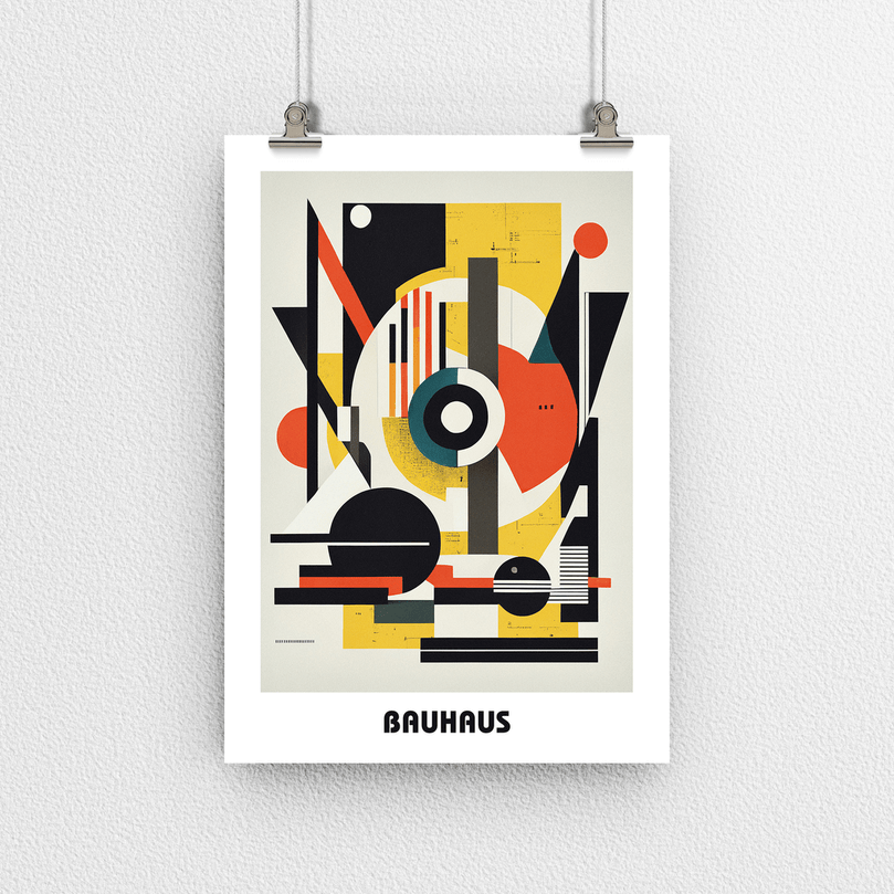 Bauhaus Print Poster - Modern Art, Wall Decor, Gallery Poster - Retro Design