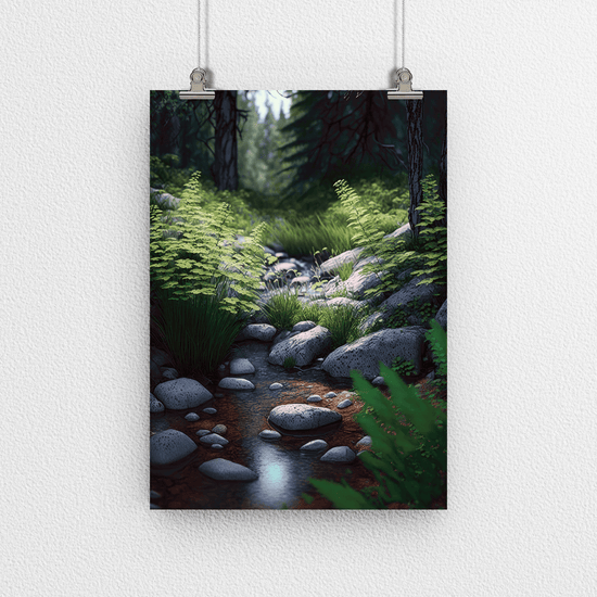 Forest - Natural Eco Landscape – Modern Wall Art Decor Poster Print