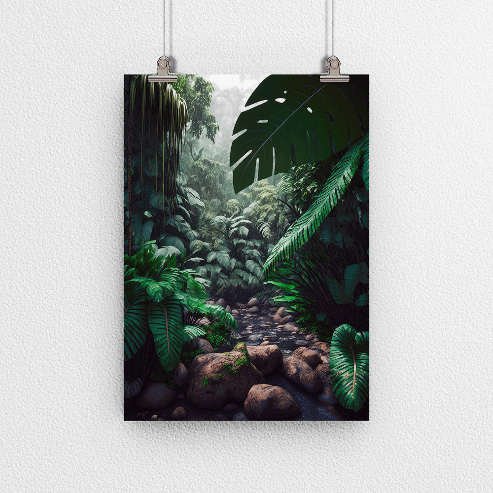 Tropical Rainforest - Natural Landscape – Modern Wall Art Decor Poster Print