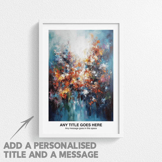 Personalised Abstract Impressionism Art Poster Print - For Wall Decor