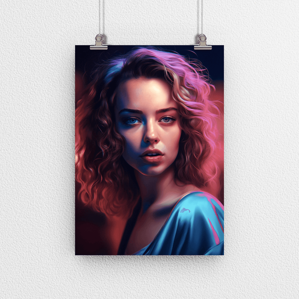 European Woman Portrait Poster - Europe - Modern Interiors Wall Art Décor