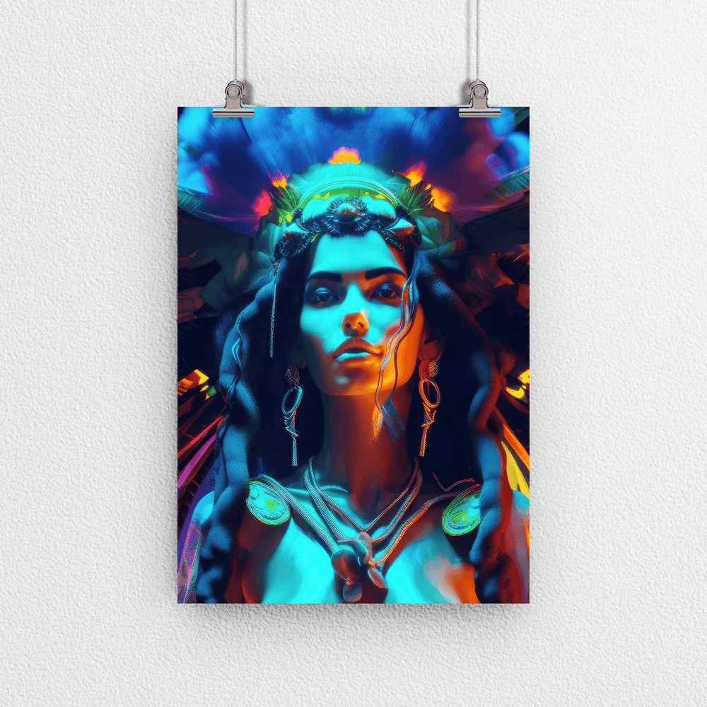 Stunning Woman Portrait Poster Print - Modern Interiors Wall Art Décor