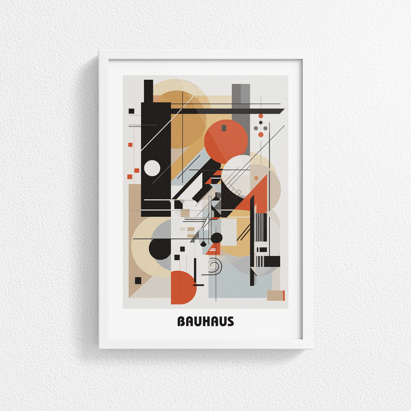 Bauhaus Print Poster - Modern Art, Wall Decor, Gallery Poster - Retro Design