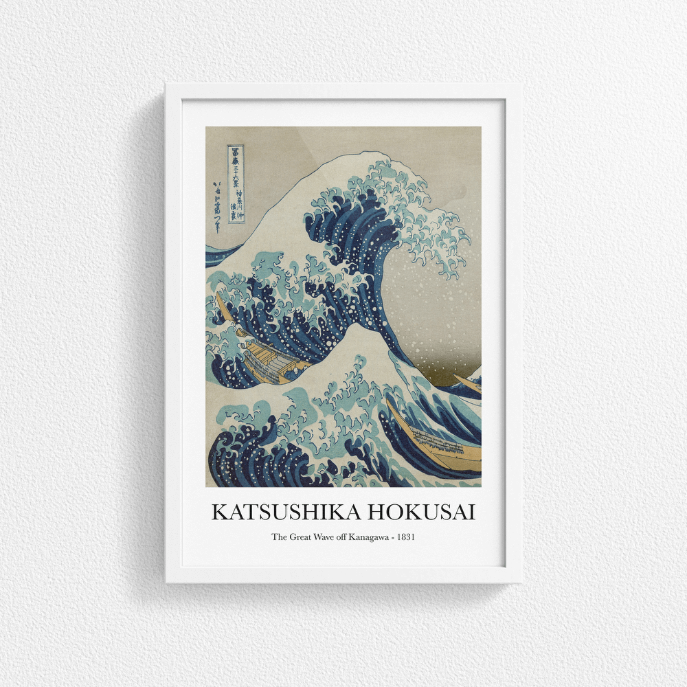 The Great Wave off Kanagawa, by Katsushika Hokusai : Poster Print