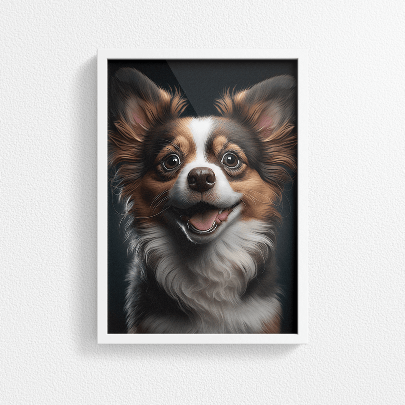 Cute Dog Portrait Poster Print - Modern Interiors Wall Art Décor