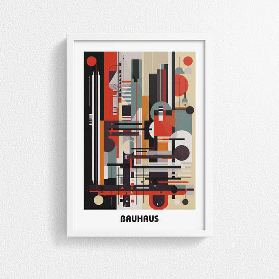 Bauhaus Print Poster - Modern Art, Wall Decor, Gallery Poster - Retro Design