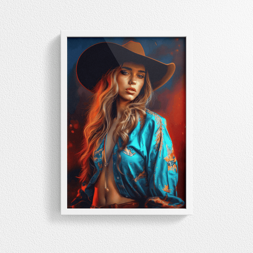 Stunning Woman Portrait Poster Print - Modern Interiors Wall Art Décor