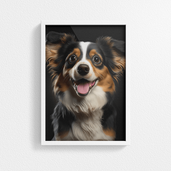 Cute Dog Portrait Poster Print - Modern Interiors Wall Art Décor