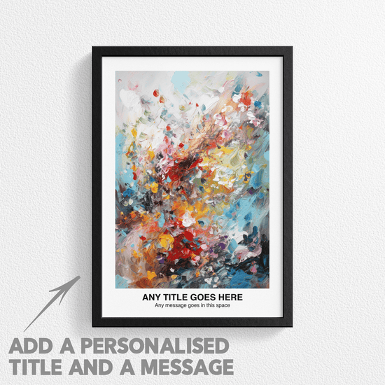 Personalised Abstract Impressionism Art Poster Print - For Wall Decor