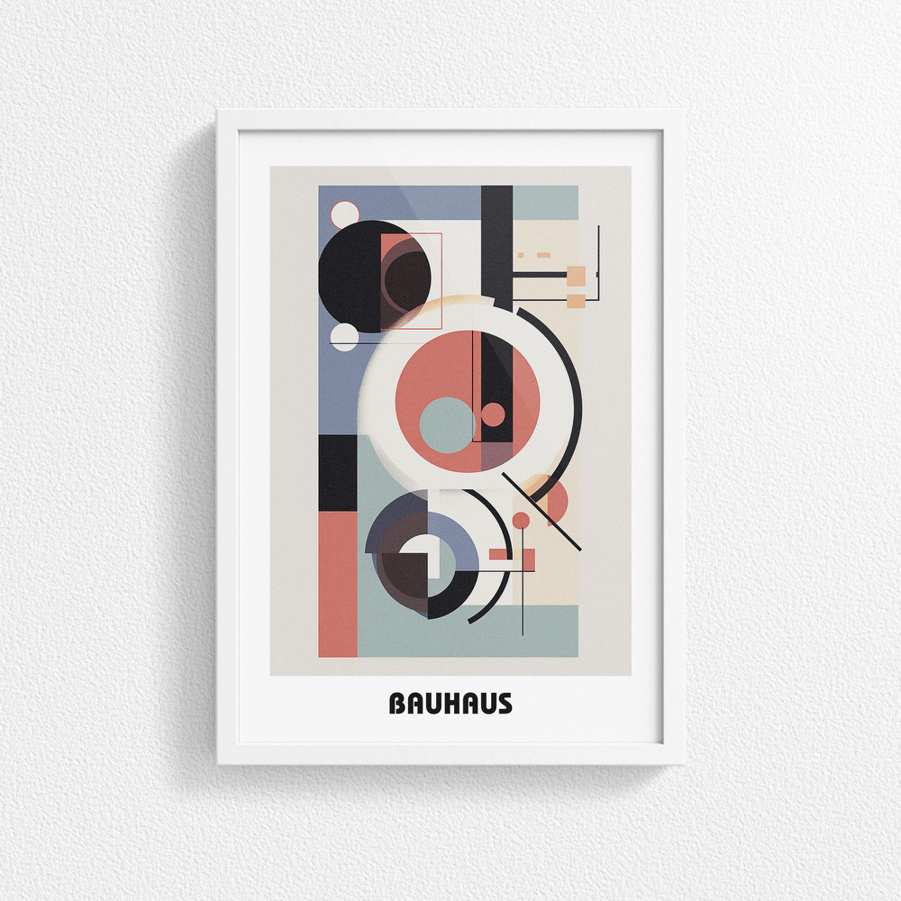 Bauhaus Print Poster - Modern Art, Wall Decor, Gallery Poster - Retro Design