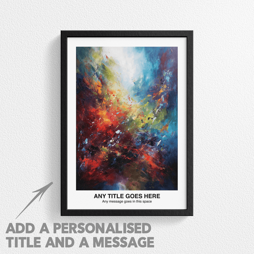 Personalised Abstract Impressionism Art Poster Print - For Wall Decor