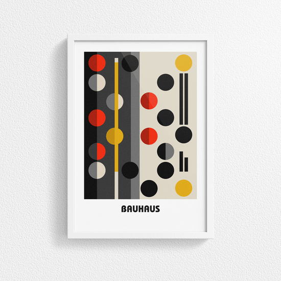 Bauhaus Print Poster - Modern Art, Wall Decor, Gallery Poster - Retro Design