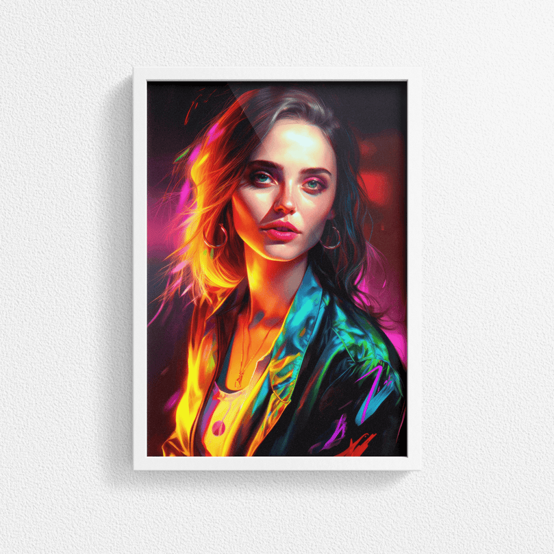 Stunning Woman Portrait Poster Print - Modern Interiors Wall Art Décor