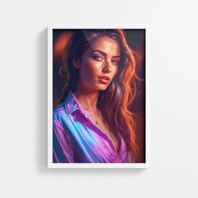 Stunning Woman Portrait Poster Print - Modern Interiors Wall Art Décor