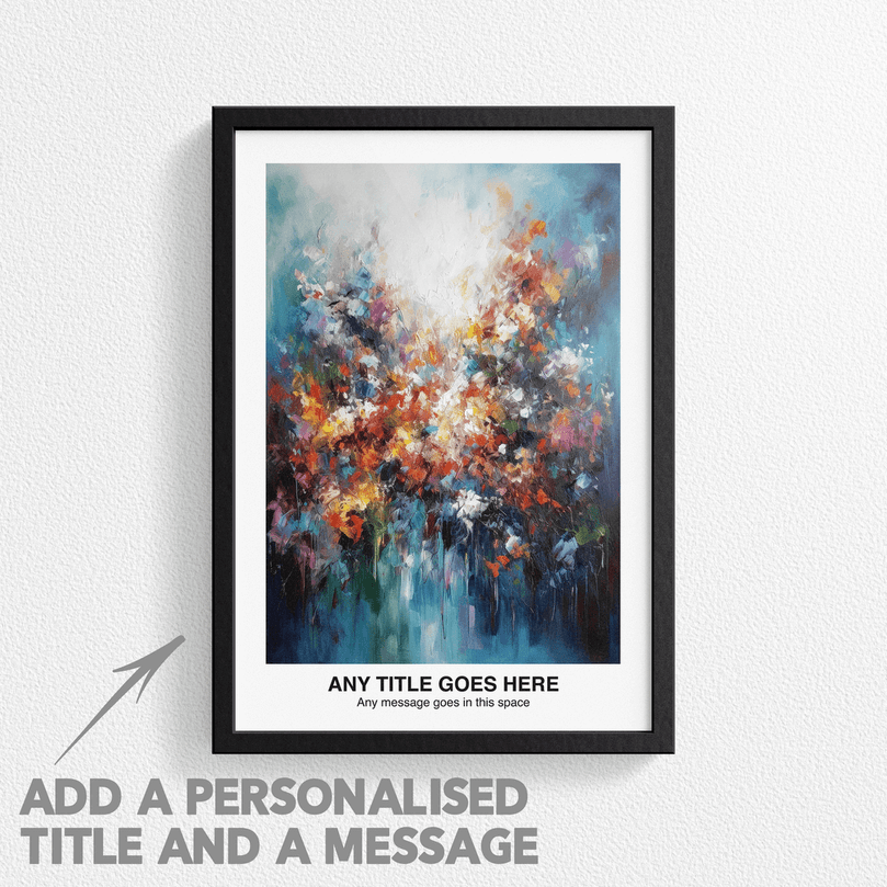 Personalised Abstract Impressionism Art Poster Print - For Wall Decor