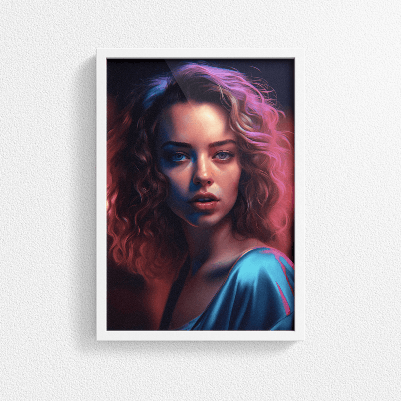 European Woman Portrait Poster - Europe - Modern Interiors Wall Art Décor