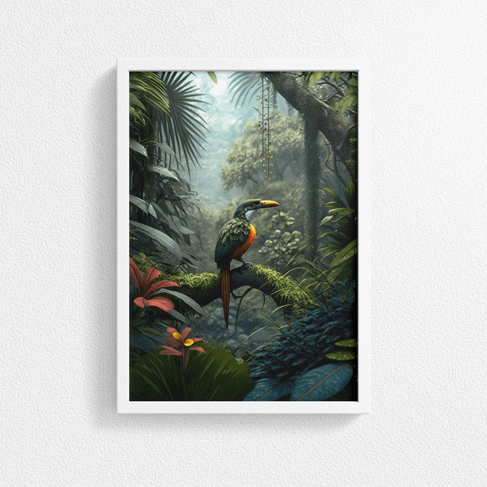 Tropical Bird - Natural Wildlife And Landscape – Modern Wall Art Decor Poster Print