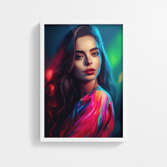 European Woman Portrait Poster - Europe - Modern Interiors Wall Art Décor