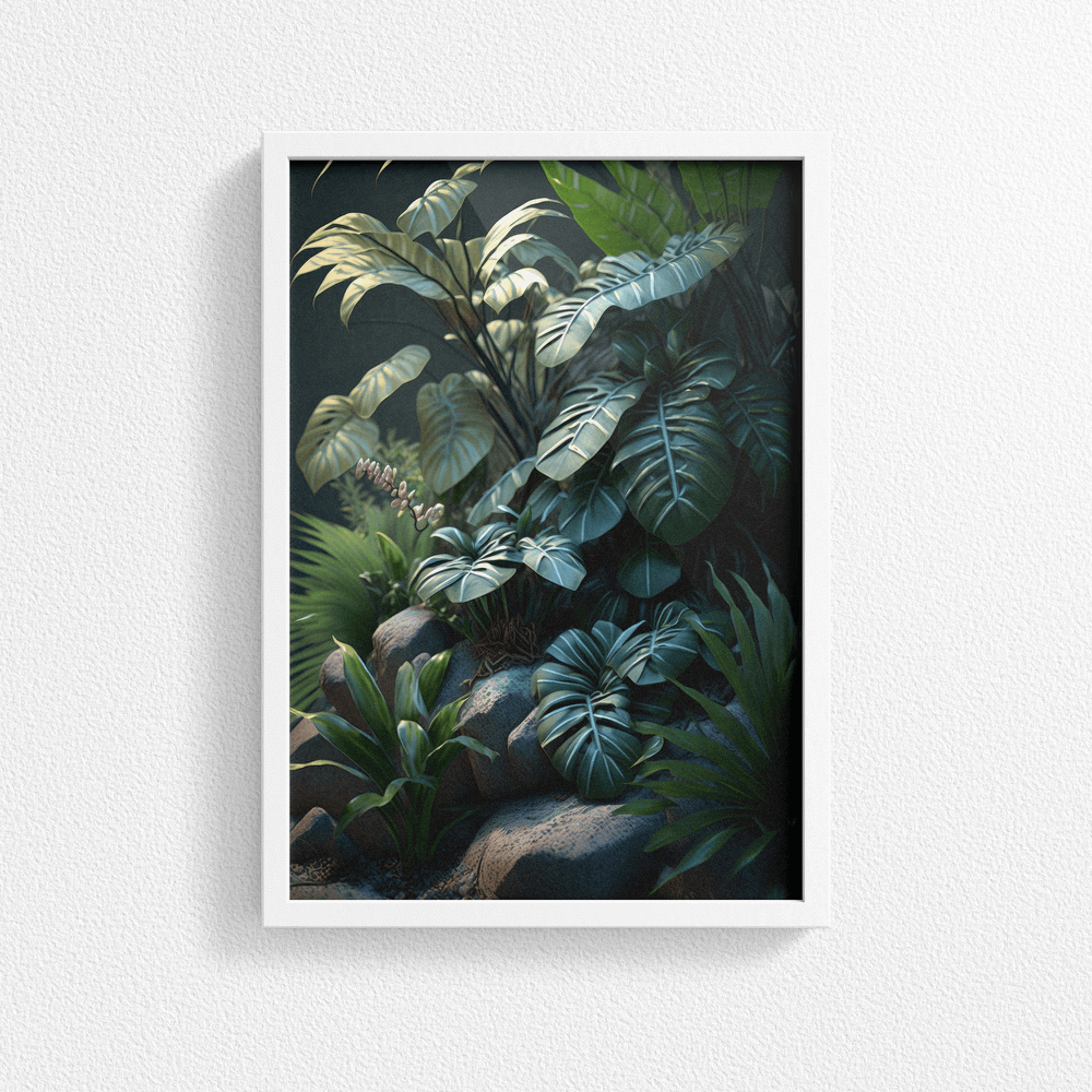 Exotic Tropical Leaf - Jungle Forest Nature Landscape – Modern Wall Art Decor Poster Print