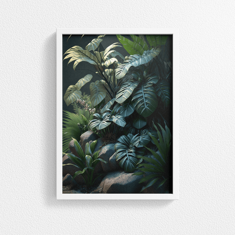 Exotic Tropical Leaf - Jungle Forest Nature Landscape – Modern Wall Art Decor Poster Print