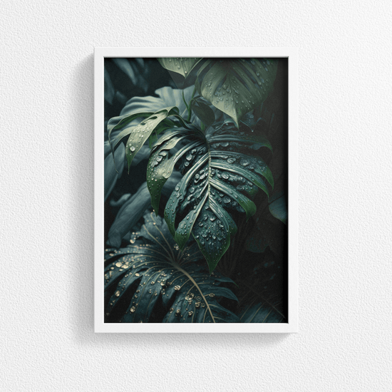 Exotic Tropical Leaf - Jungle Forest Nature Landscape – Modern Wall Art Decor Poster Print