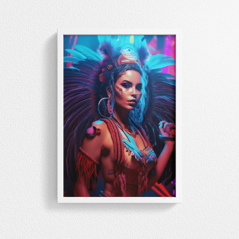 Stunning Woman Portrait Poster Print - Modern Interiors Wall Art Décor