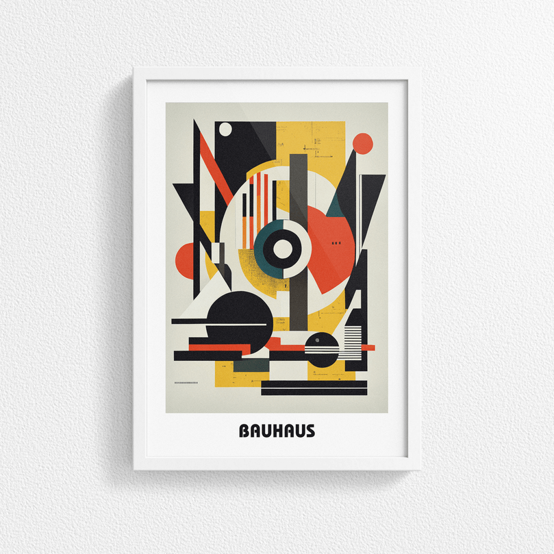 Bauhaus Print Poster - Modern Art, Wall Decor, Gallery Poster - Retro Design