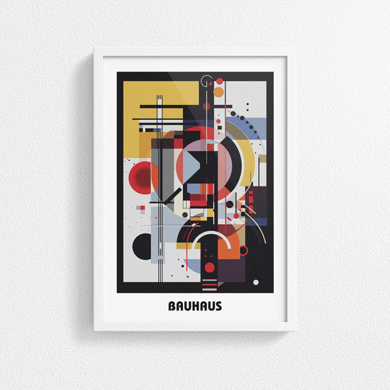 Bauhaus Print Poster - Modern Art, Wall Decor, Gallery Poster - Retro Design