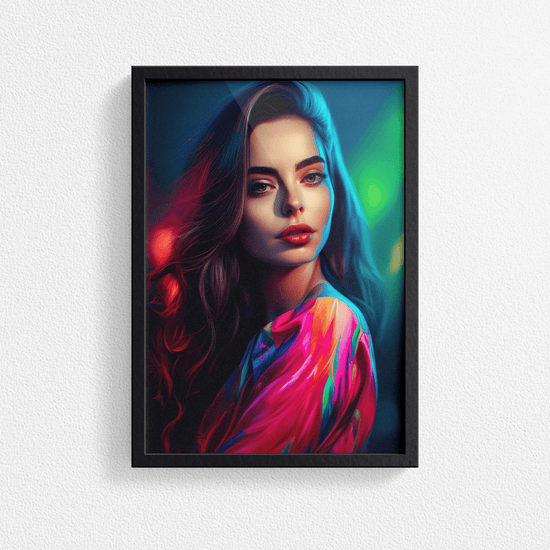 European Woman Portrait Poster - Europe - Modern Interiors Wall Art Décor