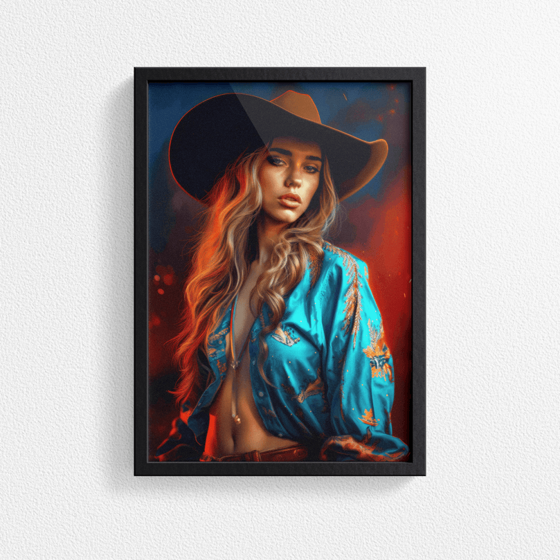 Stunning Woman Portrait Poster Print - Modern Interiors Wall Art Décor