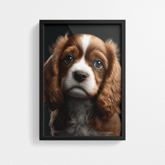 Cute Dog Portrait Poster Print - Modern Interiors Wall Art Décor