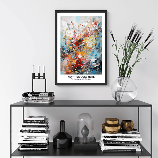 Personalised Abstract Impressionism Art Poster Print - For Wall Decor