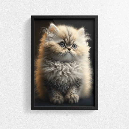 Cute Cat Portrait Poster Print - Modern Interiors Wall Art Décor