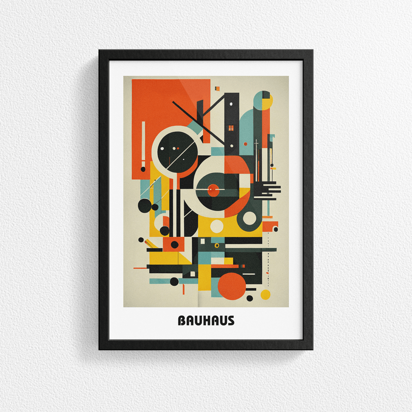 Bauhaus Print Poster - Modern Art, Wall Decor, Gallery Poster - Retro Design