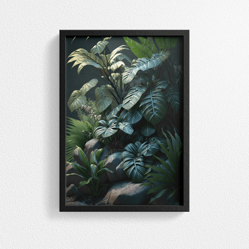 Exotic Tropical Leaf - Jungle Forest Nature Landscape – Modern Wall Art Decor Poster Print