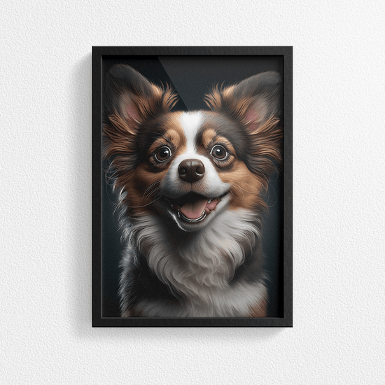 Cute Dog Portrait Poster Print - Modern Interiors Wall Art Décor