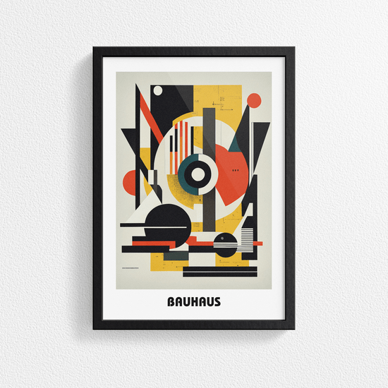 Bauhaus Print Poster - Modern Art, Wall Decor, Gallery Poster - Retro Design