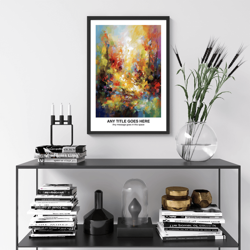 Personalised Abstract Impressionism Art Poster Print - For Wall Decor