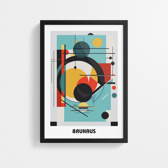 Bauhaus Print Poster - Modern Art, Wall Decor, Gallery Poster - Retro Design