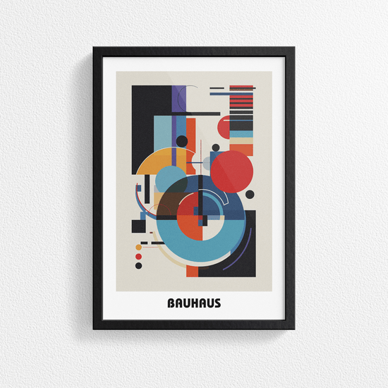 Bauhaus Print Poster - Modern Art, Wall Decor, Gallery Poster - Retro Design