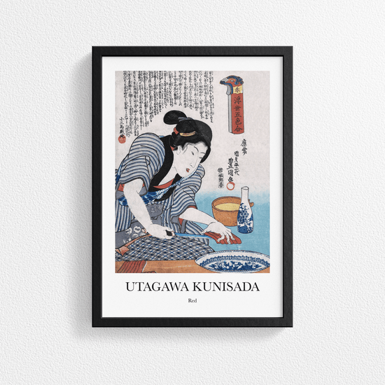 Red by Utagawa Kunisada - Vintage Japanese Art Poster Print