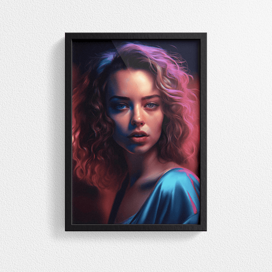 European Woman Portrait Poster - Europe - Modern Interiors Wall Art Décor