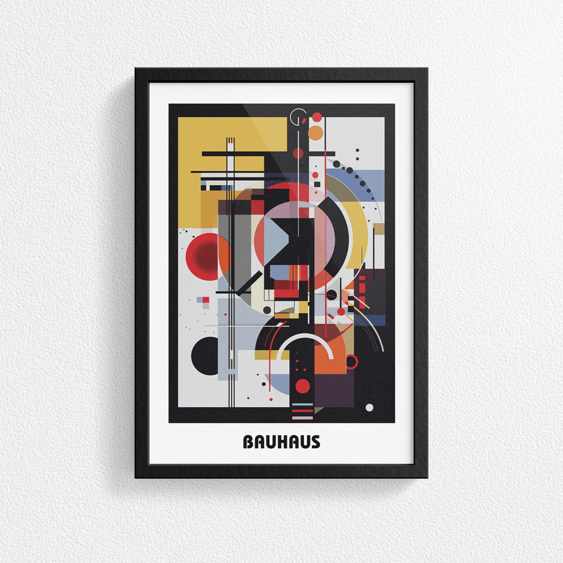 Bauhaus Print Poster - Modern Art, Wall Decor, Gallery Poster - Retro Design