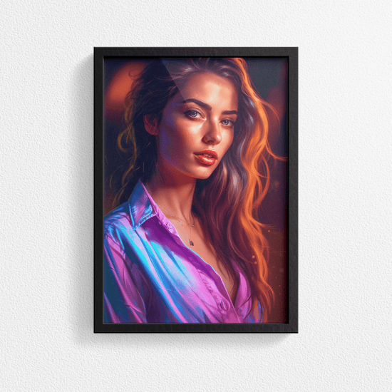 Stunning Woman Portrait Poster Print - Modern Interiors Wall Art Décor