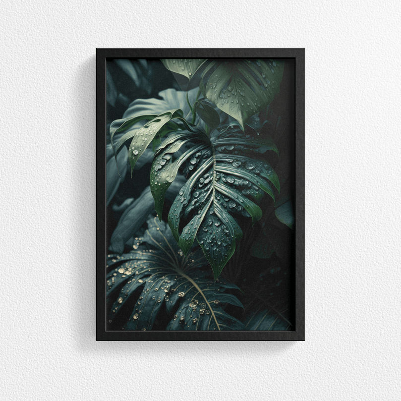 Exotic Tropical Leaf - Jungle Forest Nature Landscape – Modern Wall Art Decor Poster Print